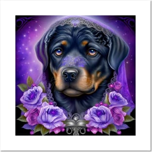 Enigmatic Rottweiler Posters and Art